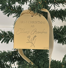 Load image into Gallery viewer, First Christmas As Ornament - Mirrored