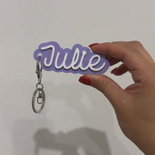 Load image into Gallery viewer, Cursive Personalised Keyring