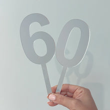 Load image into Gallery viewer, Mirrored Number Cake Topper - Custom