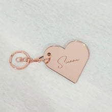 Load image into Gallery viewer, Heart Keyring - Personalised