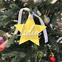 Load image into Gallery viewer, Star Christmas Ornament - Personalised