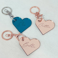 Load image into Gallery viewer, Heart Keyring - Personalised