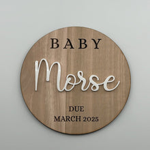 Load image into Gallery viewer, Pregnancy Announcement Sign - Personalised