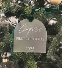 Load image into Gallery viewer, Baby's First Christmas Ornament - Frosted