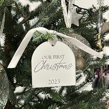 Load image into Gallery viewer, Our First Christmas Ornament - Mirrored