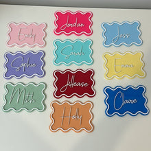 Load image into Gallery viewer, Wavy Event Place Cards - Personalised