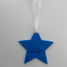 Load image into Gallery viewer, Star Christmas Ornament - Personalised