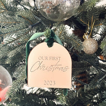 Load image into Gallery viewer, Our First Christmas Ornament - Mirrored