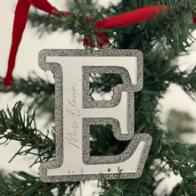 Load image into Gallery viewer, Glitter Letter Christmas Ornament - Personalised