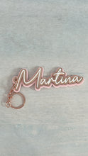 Load image into Gallery viewer, Triple Layer Keyring - Personalised