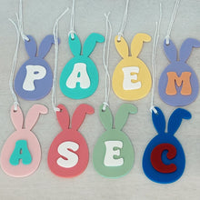 Load image into Gallery viewer, Bunny Letter Easter Basket Gift Tag - Personalised
