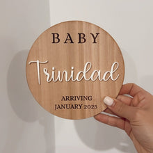 Load image into Gallery viewer, Pregnancy Announcement Sign - Personalised