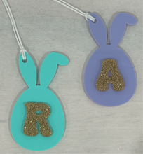 Load image into Gallery viewer, Bunny Letter Easter Basket Gift Tag - Personalised