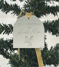 Load image into Gallery viewer, First Christmas As Ornament - Mirrored