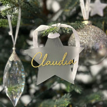 Load image into Gallery viewer, Star Christmas Ornament - Personalised