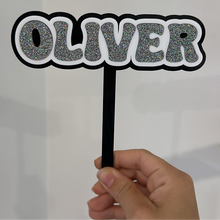 Load image into Gallery viewer, Groovy Name Cake Topper - Personalised