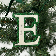 Load image into Gallery viewer, Glitter Letter Christmas Ornament - Personalised