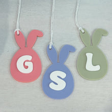 Load image into Gallery viewer, Bunny Letter Easter Basket Gift Tag - Personalised