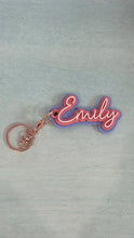 Load image into Gallery viewer, Triple Layer Keyring - Personalised