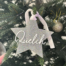 Load image into Gallery viewer, Star Christmas Ornament - Personalised