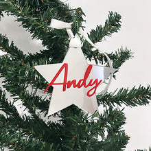 Load image into Gallery viewer, Star Christmas Ornament - Personalised