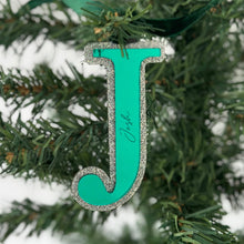 Load image into Gallery viewer, Glitter Letter Christmas Ornament - Personalised