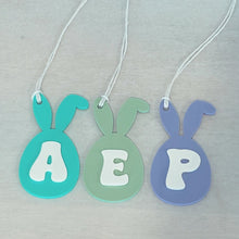 Load image into Gallery viewer, Bunny Letter Easter Basket Gift Tag - Personalised