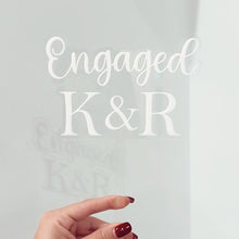 Load image into Gallery viewer, Engagement Cake Topper - Personalised