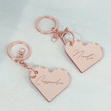 Load image into Gallery viewer, Heart Keyring - Personalised