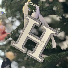 Load image into Gallery viewer, Glitter Letter Christmas Ornament - Personalised