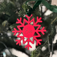 Load image into Gallery viewer, Snowflake Christmas Ornament - Personalised