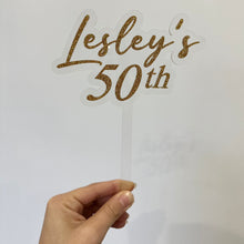 Load image into Gallery viewer, Birthday Cake Topper - Personalised