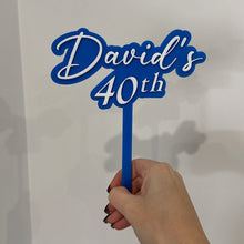 Load image into Gallery viewer, Birthday Cake Topper - Personalised