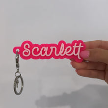 Load image into Gallery viewer, Cursive Personalised Keyring