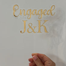 Load image into Gallery viewer, Engagement Cake Topper - Personalised