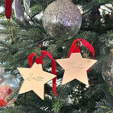 Load image into Gallery viewer, Teacher Star Christmas Ornament - Personalised