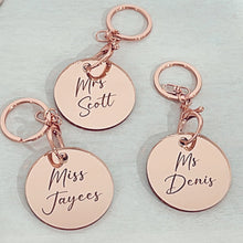 Load image into Gallery viewer, Engraved Custom Keyring
