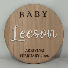 Load image into Gallery viewer, Pregnancy Announcement Sign - Personalised