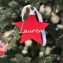 Load image into Gallery viewer, Star Christmas Ornament - Personalised
