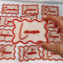 Load image into Gallery viewer, Wavy Event Place Cards - Personalised