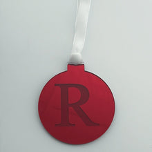 Load image into Gallery viewer, Engraved Letter Christmas Ornament- Personalised