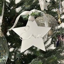 Load image into Gallery viewer, Star Christmas Ornament - Personalised