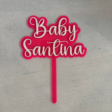 Load image into Gallery viewer, Baby Shower Cake Topper - Personalised