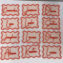 Load image into Gallery viewer, Wavy Event Place Cards - Personalised