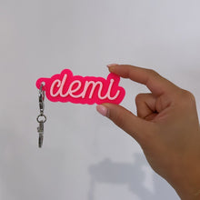 Load image into Gallery viewer, Cursive Personalised Keyring