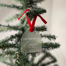 Load image into Gallery viewer, personalised engagement Christmas ornament