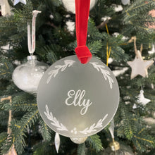 Load image into Gallery viewer, personalised wreath christmas ornament