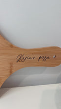 Load and play video in Gallery viewer, Wooden Pizza Paddle - Personalised