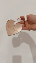 Load and play video in Gallery viewer, Teacher Heart Christmas Ornament - Personalised