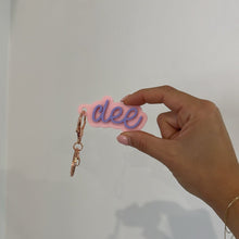 Load image into Gallery viewer, Cursive Personalised Keyring